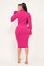 PINK Balloon TURTLENECK DRESS