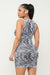 SLEEVELESS MIRROW WAVE JACQUARD MINI DRESS