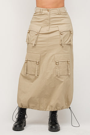 CARGO MAXI SKIRT