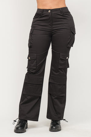 Black & Taupe Cargo Pants