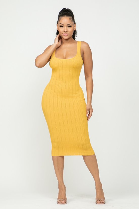 Yellow Midi Dress